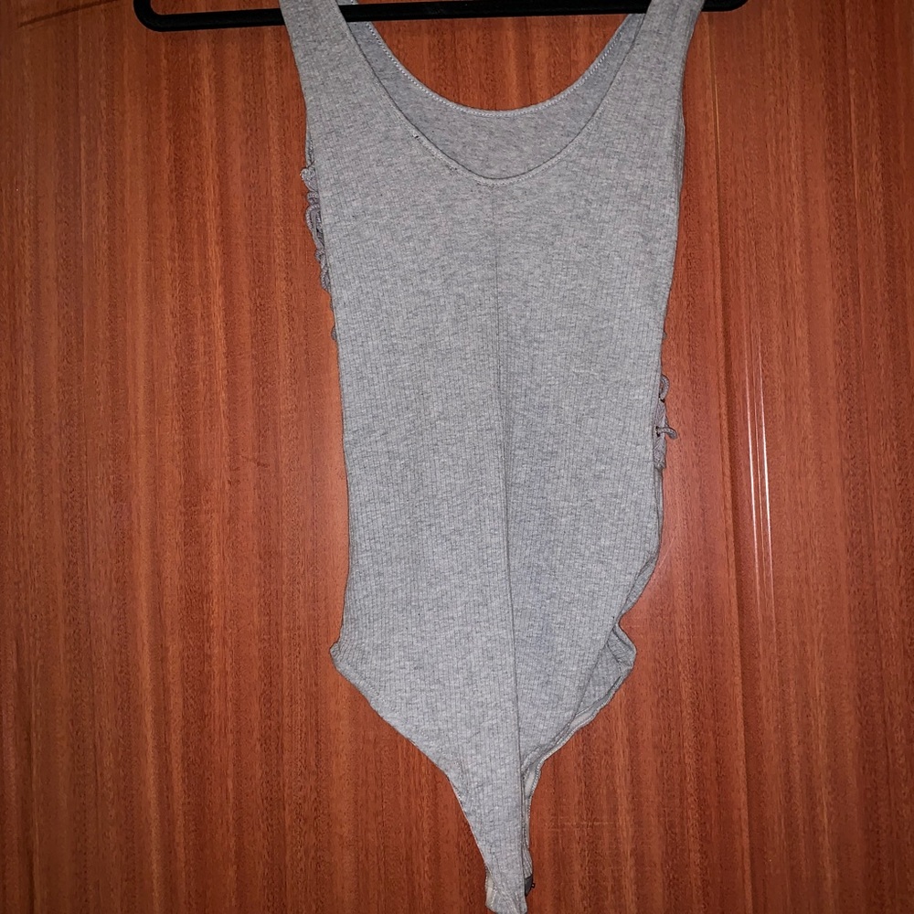 Gray bodysuit
